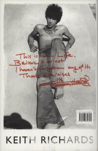 Keith Richards Life book UK KRIBKLI617151