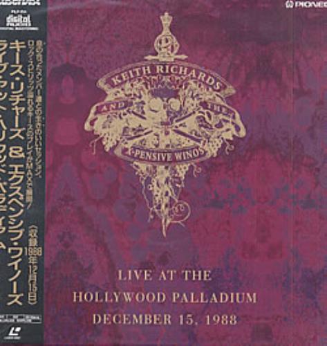 Keith Richards Live At The Hollywood Palladium laserdisc / lazerdisc Japanese KRILZLI211354