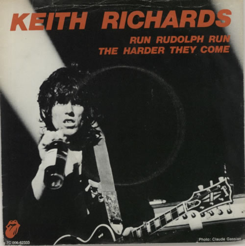 Keith Richards Run Rudolph Run - P/S 7" vinyl single (7 inch record / 45) Swedish KRI07RU75289