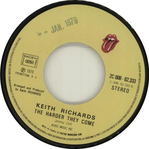 Keith Richards Run Rudolph Run 7" vinyl single (7 inch record / 45) French KRI07RU93563