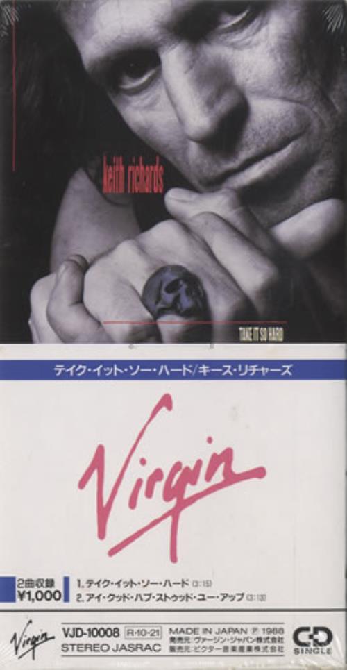 Keith Richards Take It So Hard 3" CD single (CD3) Japanese KRIC3TA134348