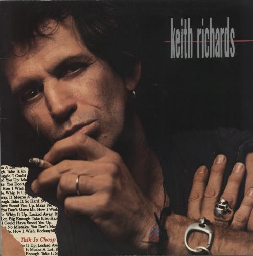 Keith Richards Talk Is Cheap - EX vinyl LP album (LP record) US KRILPTA882620
