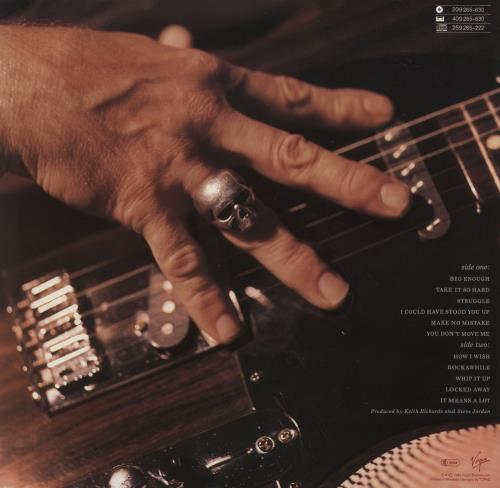 Keith Richards Talk Is Cheap vinyl LP album (LP record) German KRILPTA103264