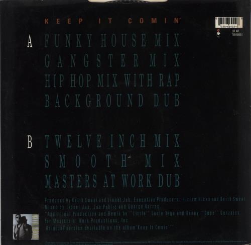 Keith Sweat Keep It Comin' 12" vinyl single (12 inch record / Maxi-single) UK KST12KE871433