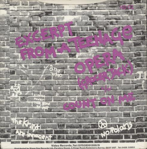 Keith West Excerpt From A Teenage Opera (Grocer Jack) 7" vinyl single (7 inch record / 45) UK KEZ07EX521197