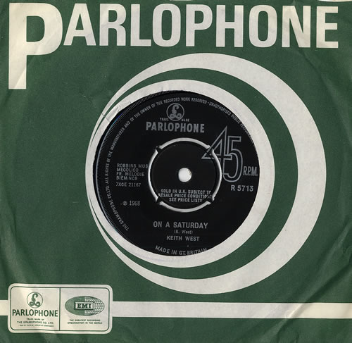 Keith West On A Saturday - Factory Sample 7" vinyl single (7 inch record / 45) UK KEZ07ON479803