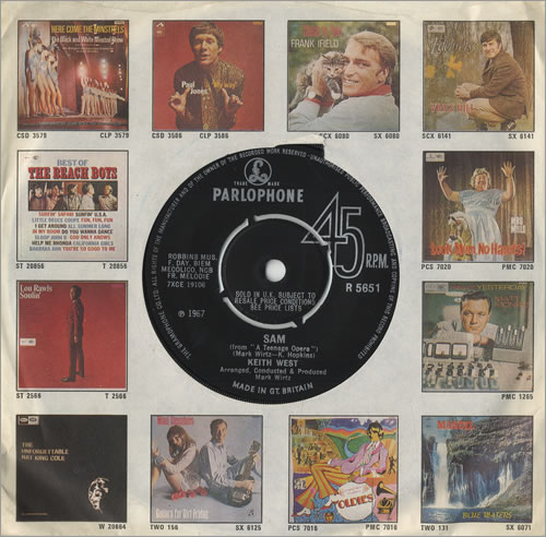 Keith West Sam - Sample 7" vinyl single (7 inch record / 45) UK KEZ07SA468948