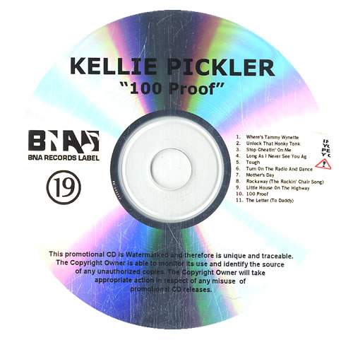 Kellie Pickler 100 Proof CD-R acetate US KC-CRPR555567