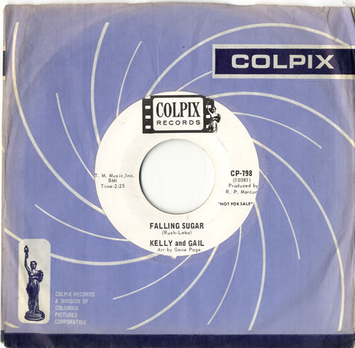 Kelly And Gail Falling Sugar 7" vinyl single (7 inch record / 45) US K1307FA615302