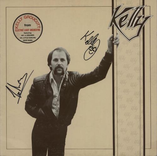 Kelly Groucutt Kelly - Autographed vinyl LP album (LP record) UK LYGLPKE650303