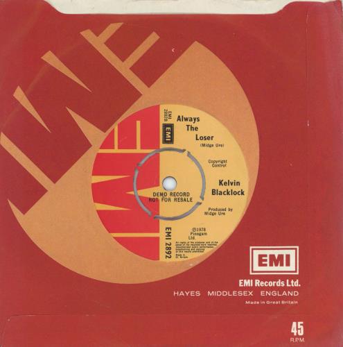 Kelvin Blacklock I Don't Want Our Loving To Die 7" vinyl single (7 inch record / 45) UK KX-07ID603314