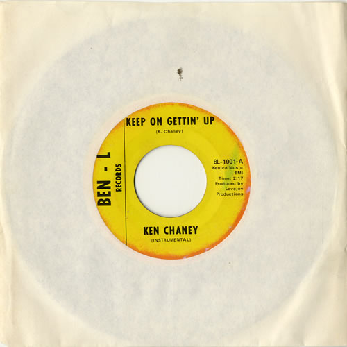 Ken Chaney Keep On Gettin' Up 7" vinyl single (7 inch record / 45) US KQZ07KE576860