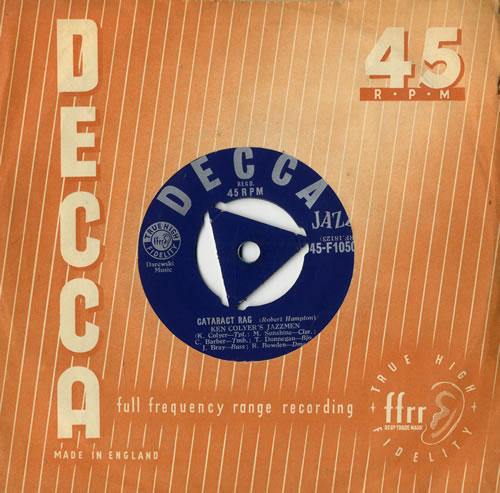Ken Colyer Cataract Rag 7" vinyl single (7 inch record / 45) UK KCJ07CA559794