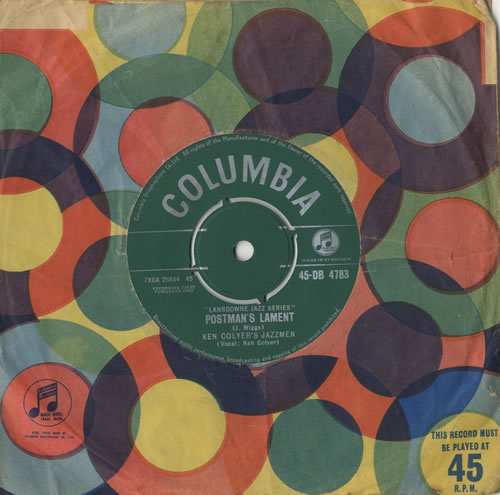 Ken Colyer Postman's Lament 7" vinyl single (7 inch record / 45) UK KCJ07PO512006