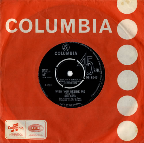 Ken Dodd With You Beside Me 7" vinyl single (7 inch record / 45) UK KND07WI552992