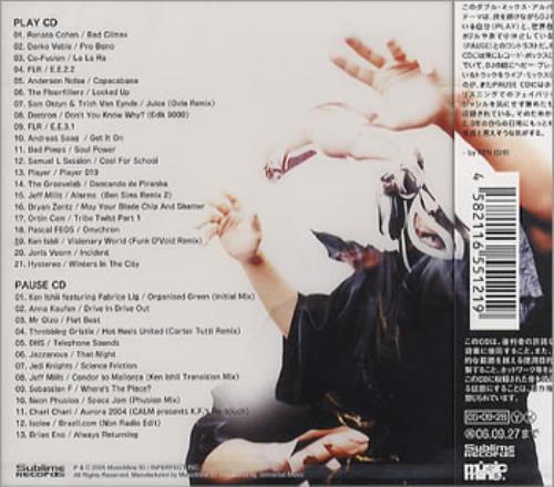 Ken Ishii Play, Pause And Play 2 CD album set (Double CD) Japanese ISH2CPL331842