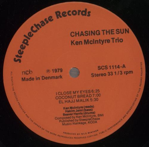 Ken McIntyre Chasing The Sun vinyl LP album (LP record) Danish 5S6LPCH857168
