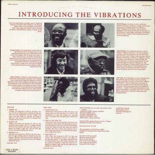 Ken McIntyre Introducing The Vibrations vinyl LP album (LP record) Danish 5S6LPIN807682