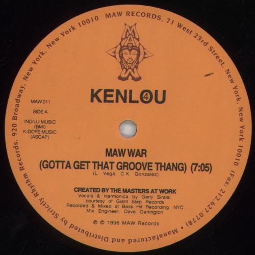 Kenlou MAW War 12" vinyl single (12 inch record / Maxi-single) US KCG12MA857011