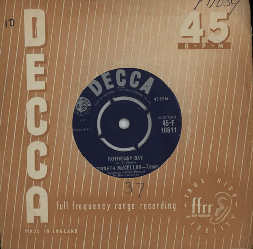 Kenneth McKellar Rothesay Bay 7" vinyl single (7 inch record / 45) UK KEK07RO570774