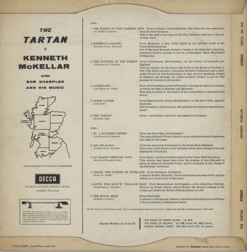 Kenneth McKellar The Tartan vinyl LP album (LP record) UK KEKLPTH754016