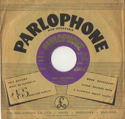 Kenny Baker Round About Midnight 7" vinyl single (7 inch record / 45) UK K-B07RO512964