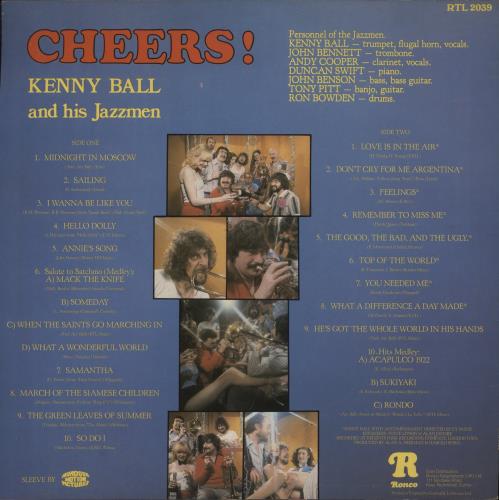 Kenny Ball Cheers! vinyl LP album (LP record) UK KB-LPCH486772
