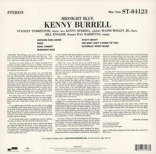 Kenny Burrell Midnight Blue - 180gm Vinyl vinyl LP album (LP record) UK K\BLPMI868662