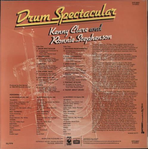 Kenny Clare Drum Spectacular vinyl LP album (LP record) UK KWULPDR593131
