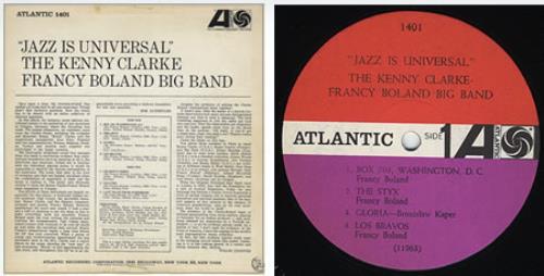 Kenny Clarke - Francy Boland Big Band Jazz Is Universal vinyl LP album (LP record) US KBALPJA361893
