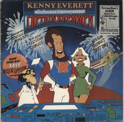 Kenny Everett The Greatest Adventure Yet From Captain Kremmen - Stickered Sleeve - EX vinyl LP album (LP record) UK KVTLPTH702508