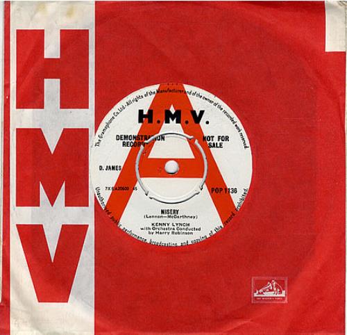 Kenny Lynch Misery - 'A' Label Demo 7" vinyl single (7 inch record / 45) UK KEX07MI454112