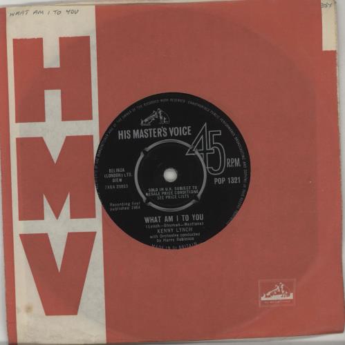 Kenny Lynch What Am I To You 7" vinyl single (7 inch record / 45) UK KEX07WH667326