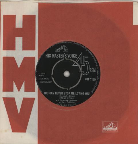 Kenny Lynch You Can Never Stop Me Loving You 7" vinyl single (7 inch record / 45) UK KEX07YO504388