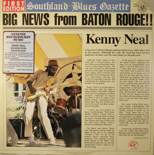 Kenny Neal Big News From Baton Rouge!! vinyl LP album (LP record) US KM3LPBI552397