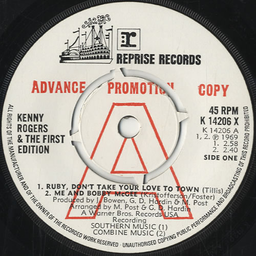Kenny Rogers & The First Edition Fours EP 7" vinyl single (7 inch record / 45) UK KNN07FO473740