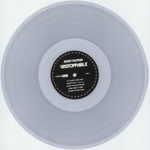 Kenny Thomas Unstoppable - Clear Vinyl vinyl LP album (LP record) UK KNYLPUN881217