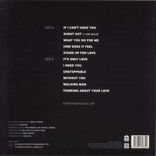 Kenny Thomas Unstoppable - Clear Vinyl vinyl LP album (LP record) UK KNYLPUN881217