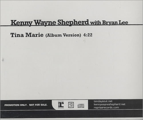 Kenny Wayne Shepherd Tina Marie CD single (CD5 / 5") US KWAC5TI493110