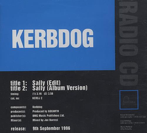 Kerbdog Sally CD single (CD5 / 5") UK KBGC5SA397750
