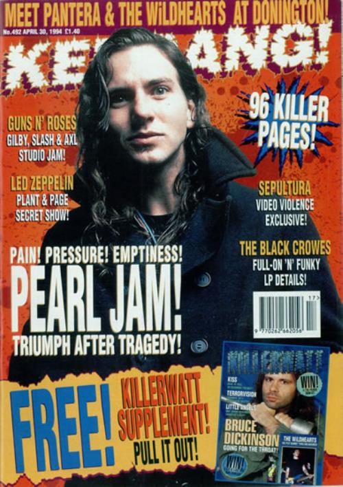 Kerrang! Magazine Kerrang! Magazine - Apr 94 magazine UK K-ZMAKE483016