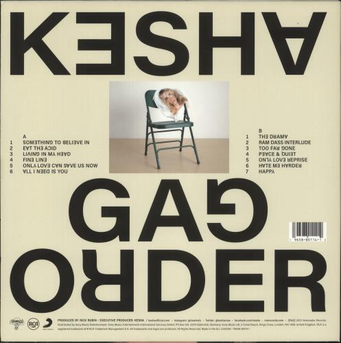 Kesha Gag Order - Bone White Vinyl vinyl LP album (LP record) UK K$HLPGA882096