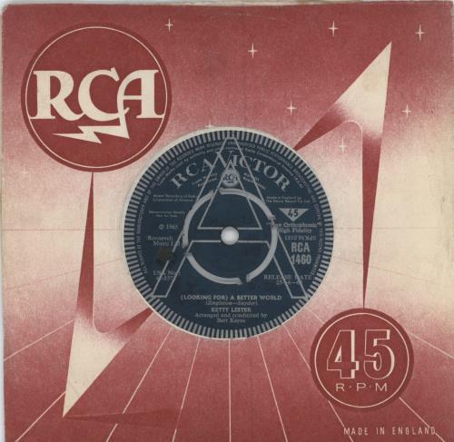 Ketty Lester (Looking For) A Better World/ Pretty Lies, Pretty Make Believe - A Label 7" vinyl single (7 inch record / 45) UK K-L07LO781699