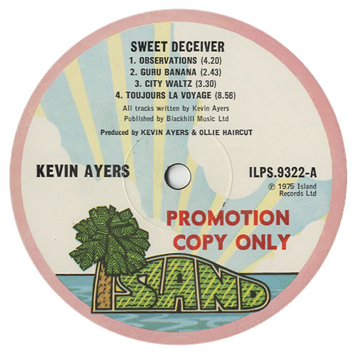 Kevin Ayers Sweet Deceiver vinyl LP album (LP record) UK AYRLPSW438561
