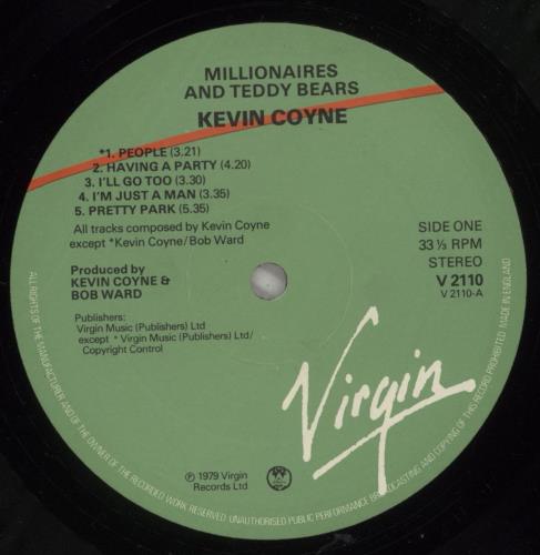 Kevin Coyne Millionaires And Teddy Bears vinyl LP album (LP record) UK KVCLPMI373923
