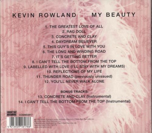 Kevin Rowland My Beauty CD album (CDLP) UK KVRCDMY777323
