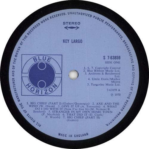 Key Largo Key Largo vinyl LP album (LP record) UK KYGLPKE453788