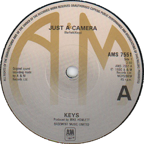 Keys Just A Camera + P/S 7" vinyl single (7 inch record / 45) UK K6007JU636105