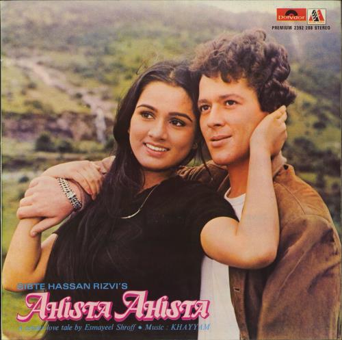 Khaiyyaam Ahista Ahista vinyl LP album (LP record) Indian OHFLPAH792272