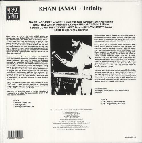 Khan Jamal Infinity - Shrink vinyl LP album (LP record) UK Q1ALPIN882209